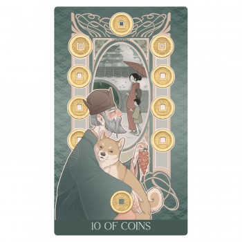 Japanese Art Nouveau Tarot (Premium) kortos Lo Scarabeo